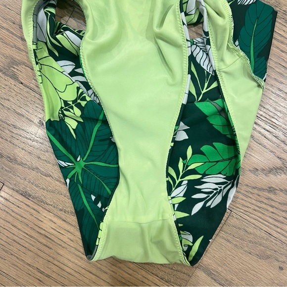 AERIE | Sycamore Tropical Green Floral Bikini | Size Small - Picture 8 of 10